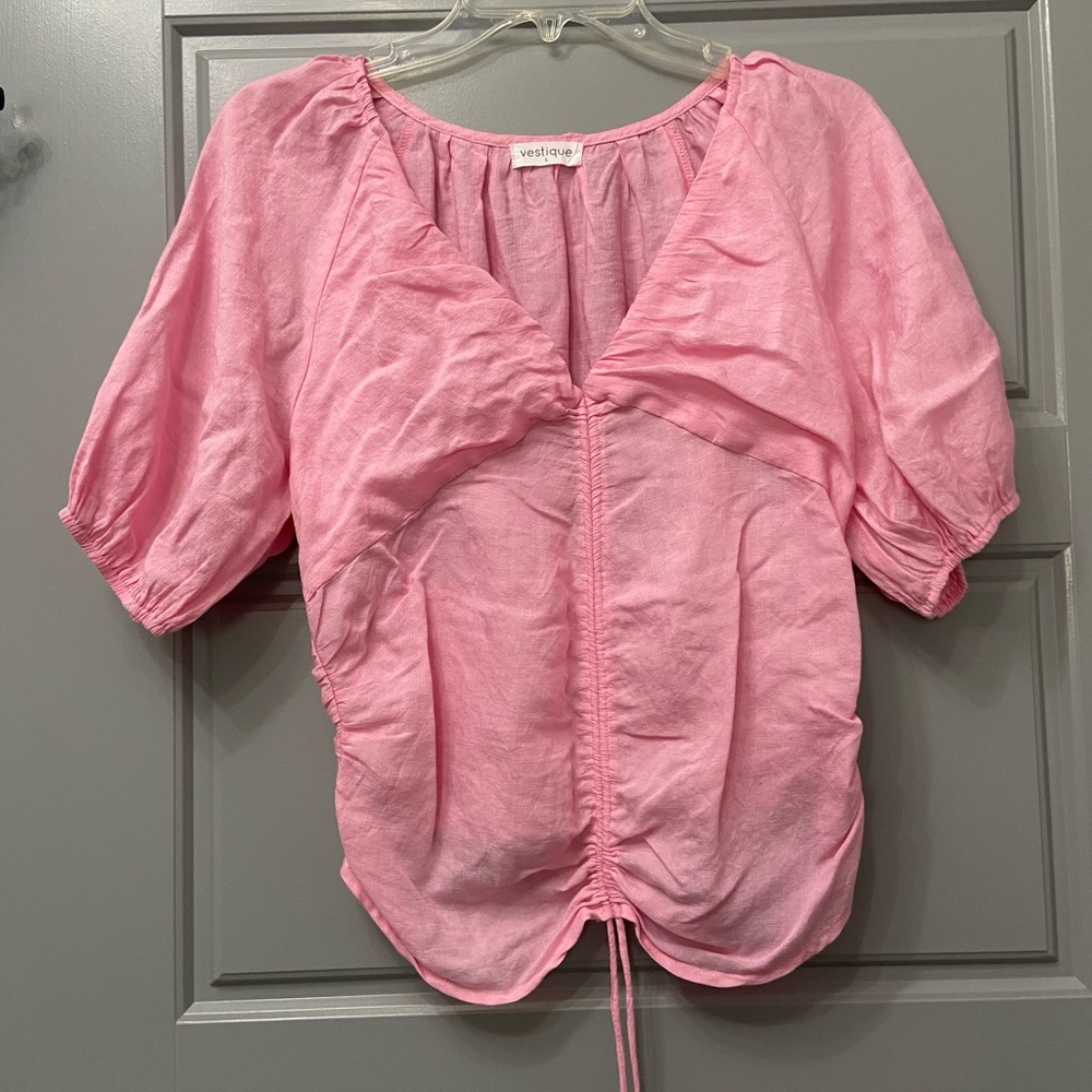 Vestique pink cotton blouse